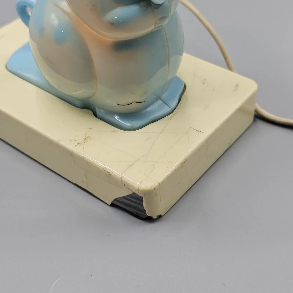 Vintage 50s Mouse Night Light Portable Lamp Made In USA Nursery Grandmacore‎
